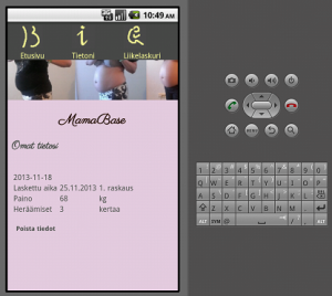 Tiedot lisätty kantaan ja tulostettu näytölle