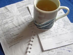 Tutkielmaa tekemässä