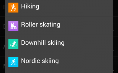 Kuntoilupäiväkirjat puhelimessa