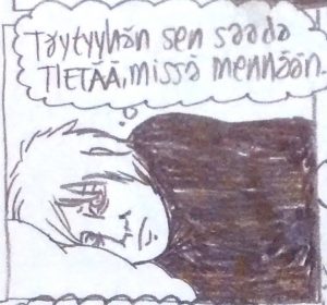 Tunteista puhumisen vaikeus ja välttämättömyys. Kirjoittaman ottama kuva teoksesta 112 osumaa.