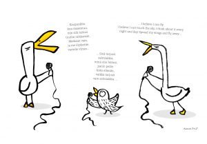 Siivekäs karaoke. Kuva: Kukka-Maria Kiuru, 2015.