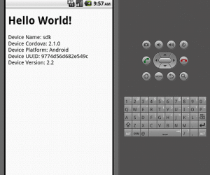 Cordova, koodaamista Androidille
